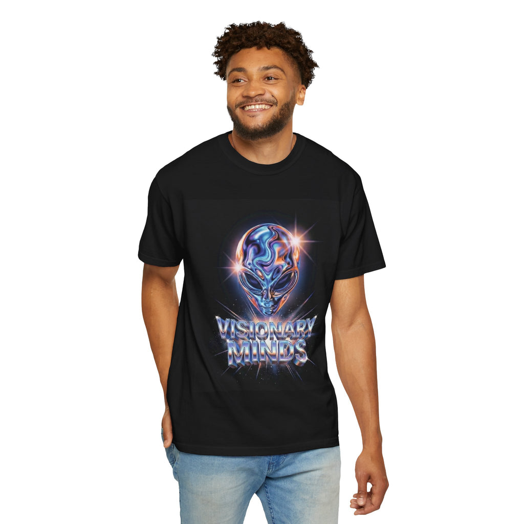 Visionary Mind Skull T-Shirt — Futuristic Graphic Tee