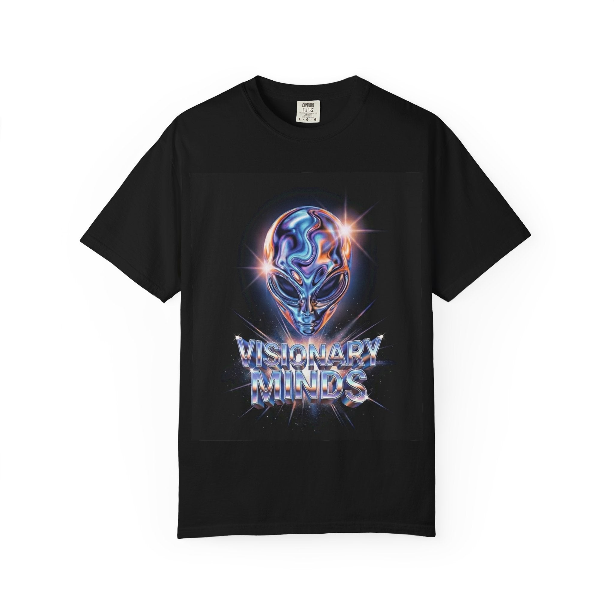 Visionary Mind Skull T-Shirt — Futuristic Graphic Tee